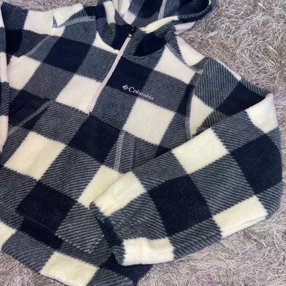 Boy’s Columbia Quarter Zip Fleece Hooded Pullover - Picture 3 of 5